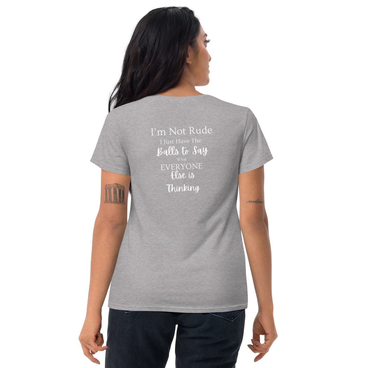 Women's Short Sleeve T-Shirt - I'm Not Rude