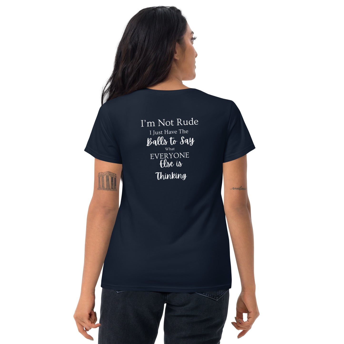 Women's Short Sleeve T-Shirt - I'm Not Rude