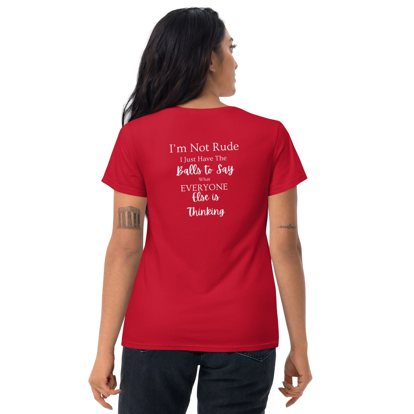 Women's Short Sleeve T-Shirt - I'm Not Rude
