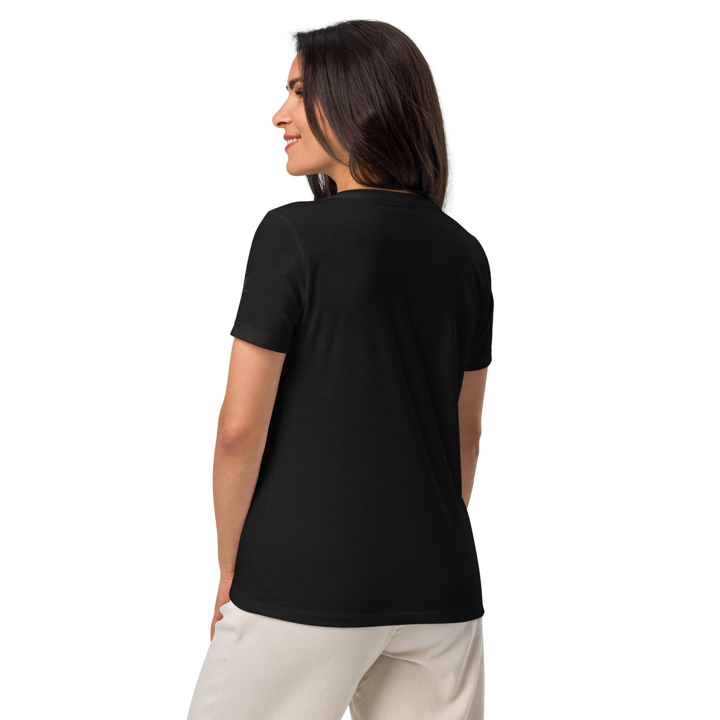 Women’s Relaxed V-Neck T-Shirt - Santa