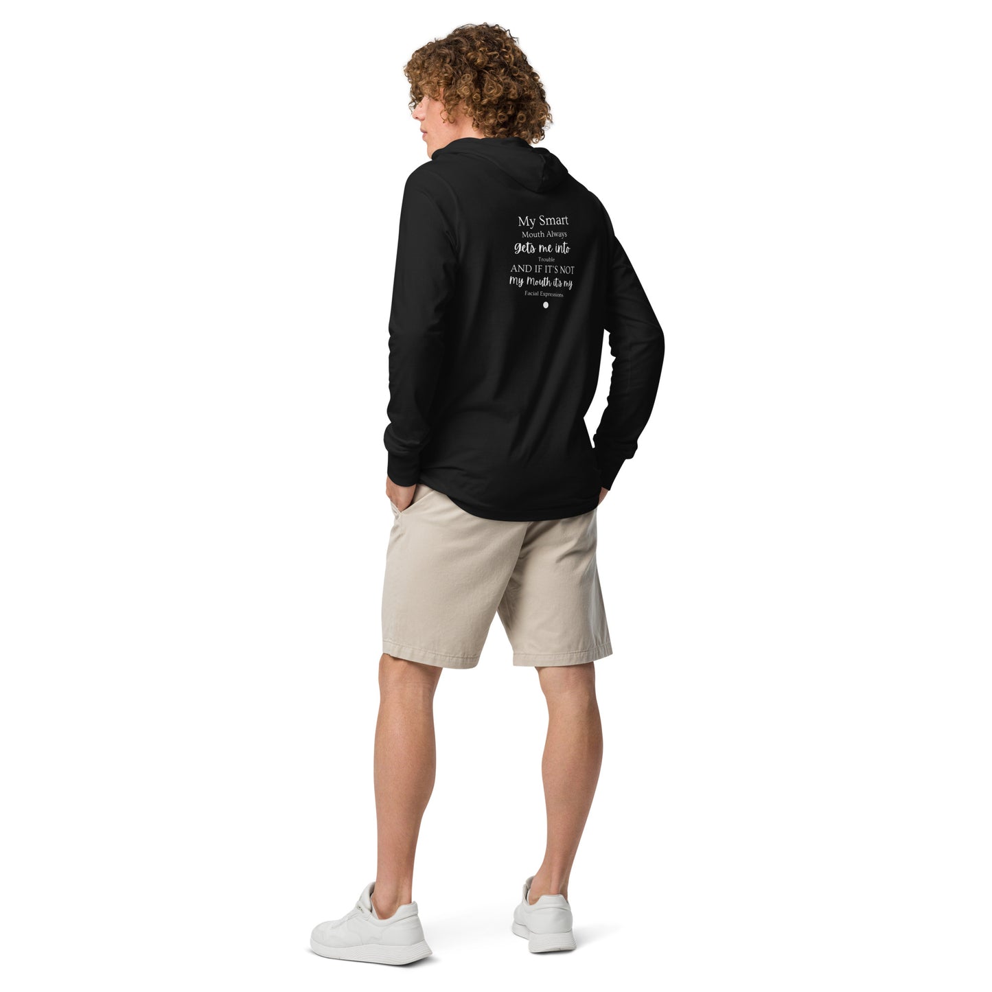 Hooded Long-Sleeve Tee -My Smart Mouth