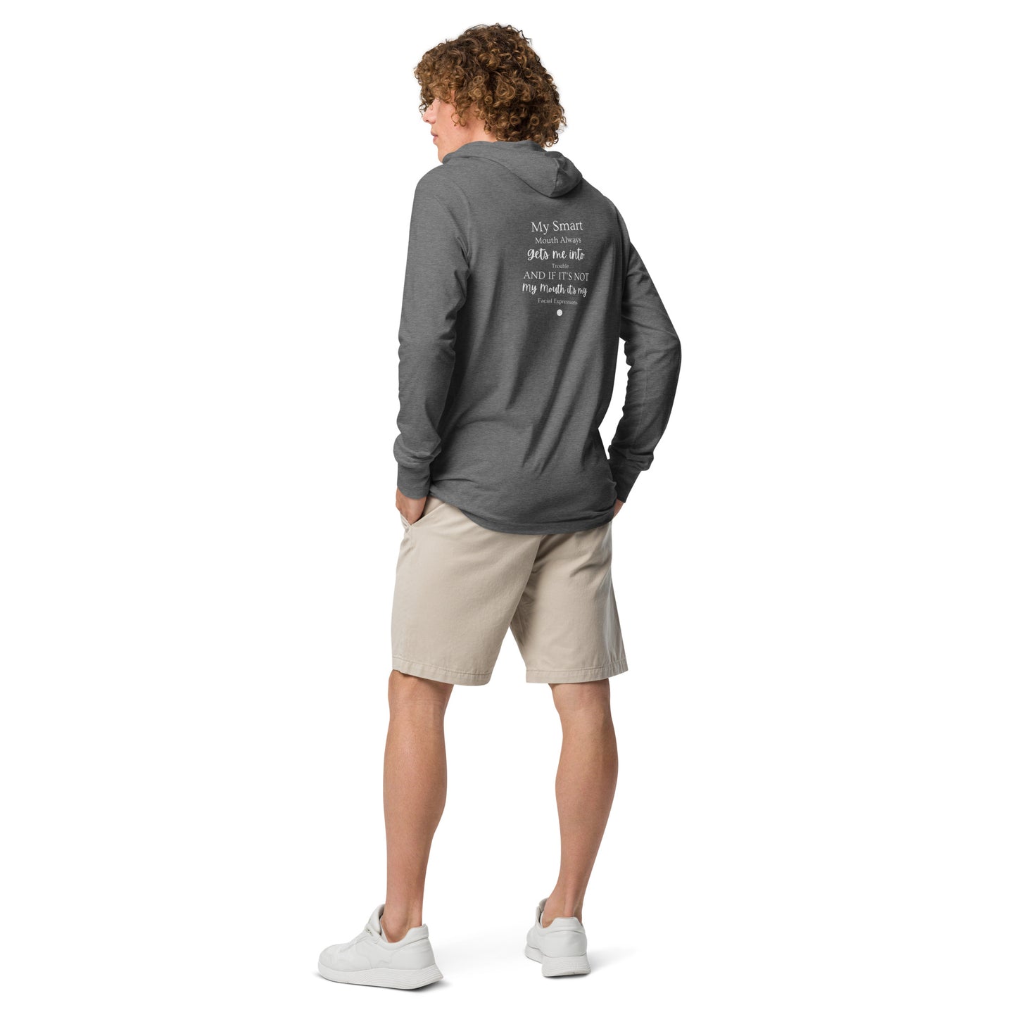 Hooded Long-Sleeve Tee -My Smart Mouth